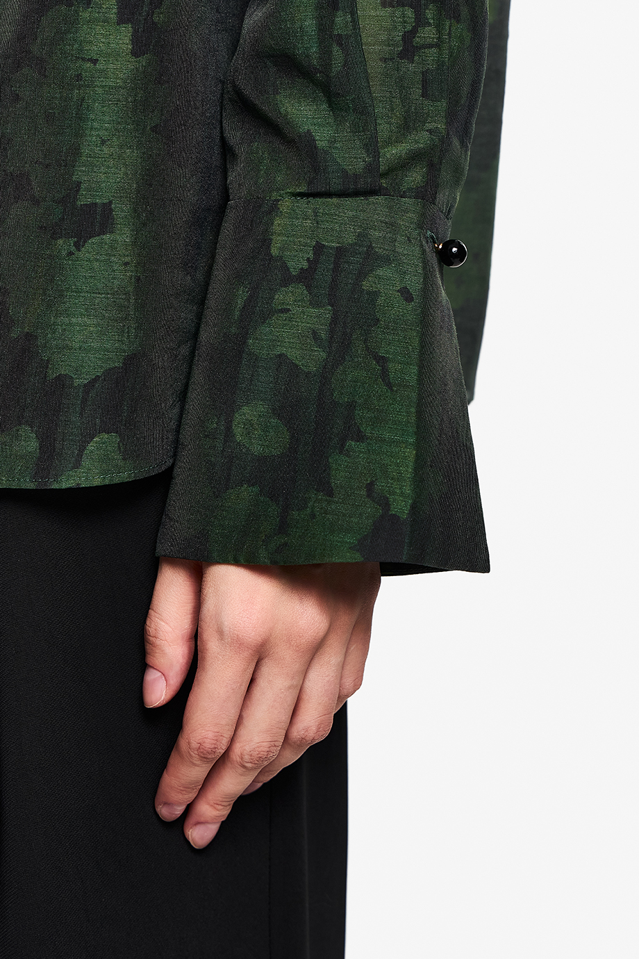 Блузка из тенселя с принтом