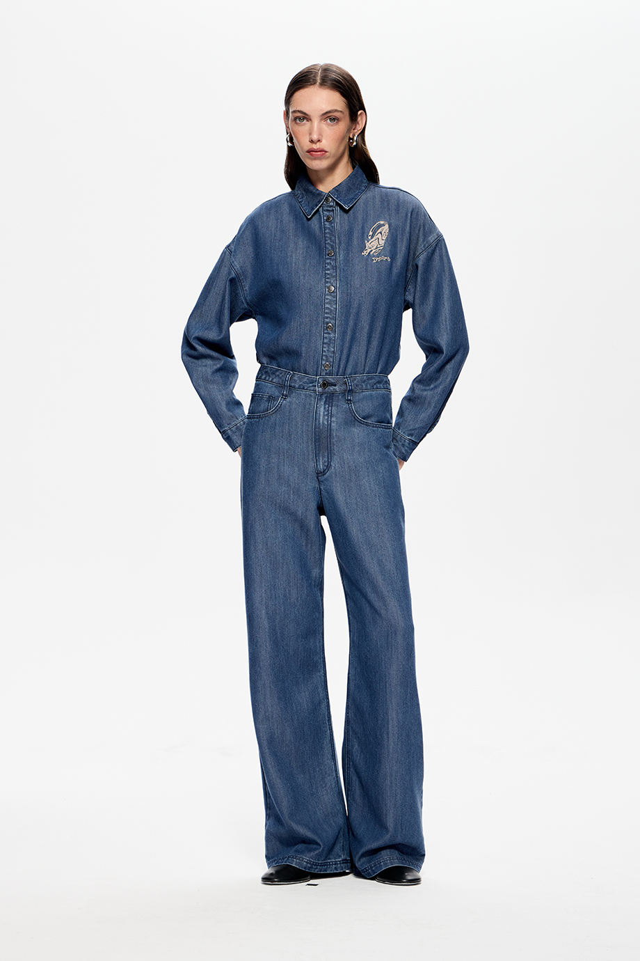 Джинсы Wide Leg из тенселя