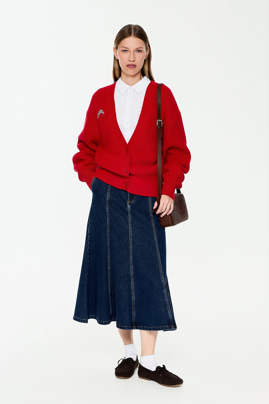 Вязаный кардиган