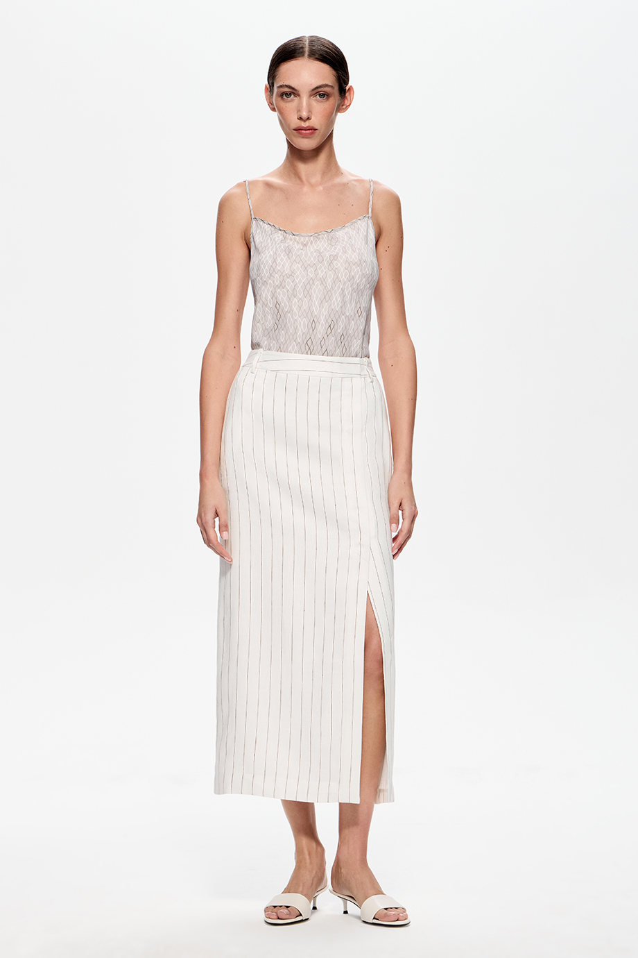 Юбка-миди из конопли