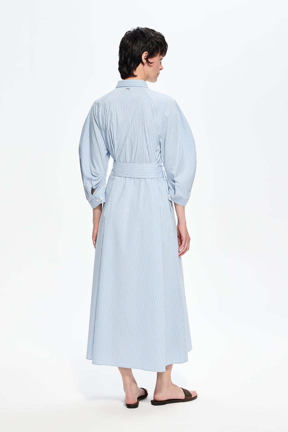 Платье-миди с поясом