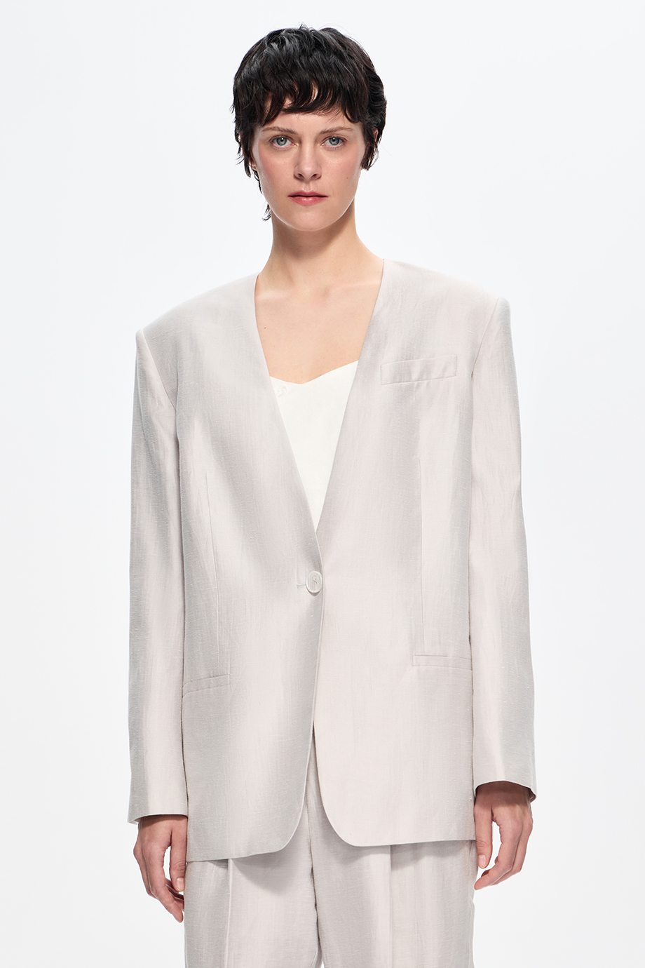 Льняной жакет