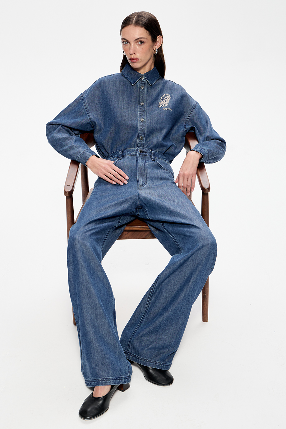 Джинсы Wide Leg из тенселя