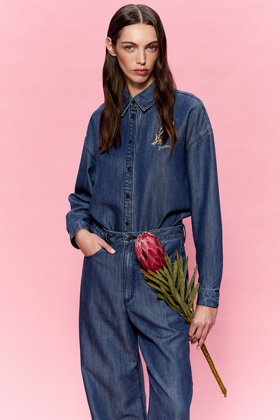 Джинсовая рубашка Джинсовая рубашка