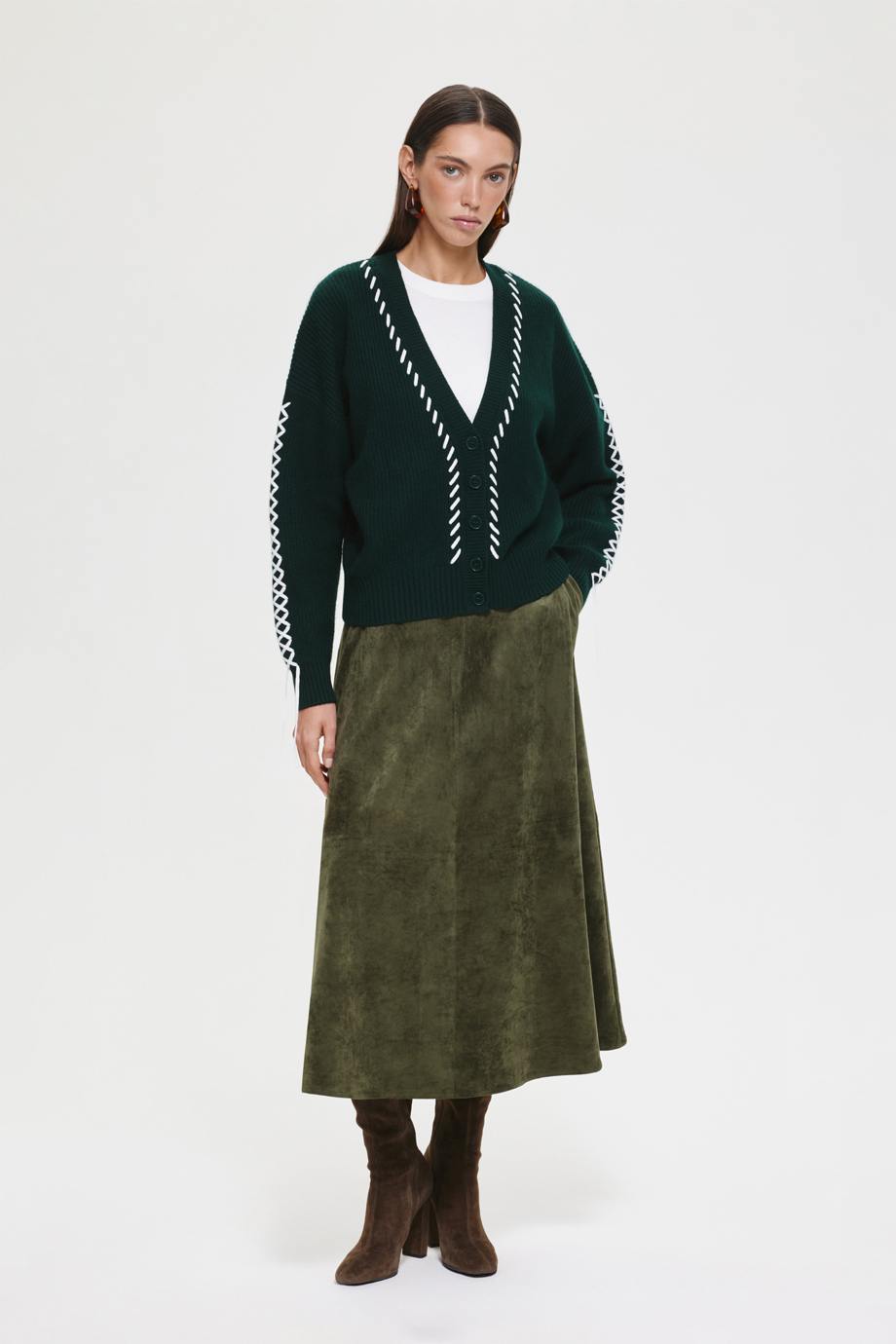 Вязаный кардиган