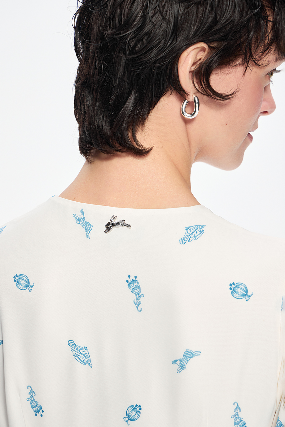 Платье с принтом