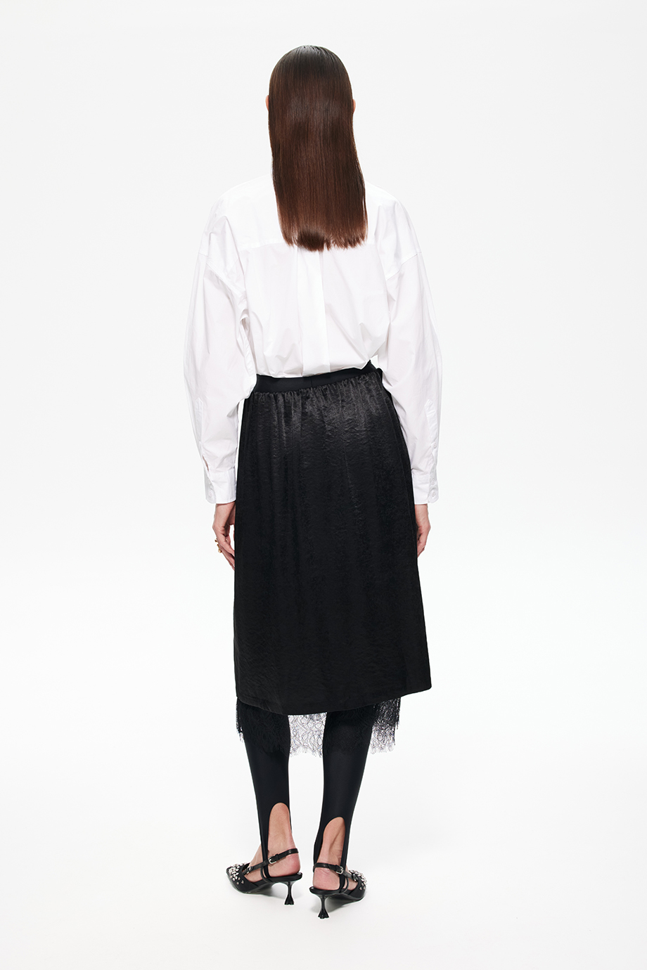 Юбка с кружевом