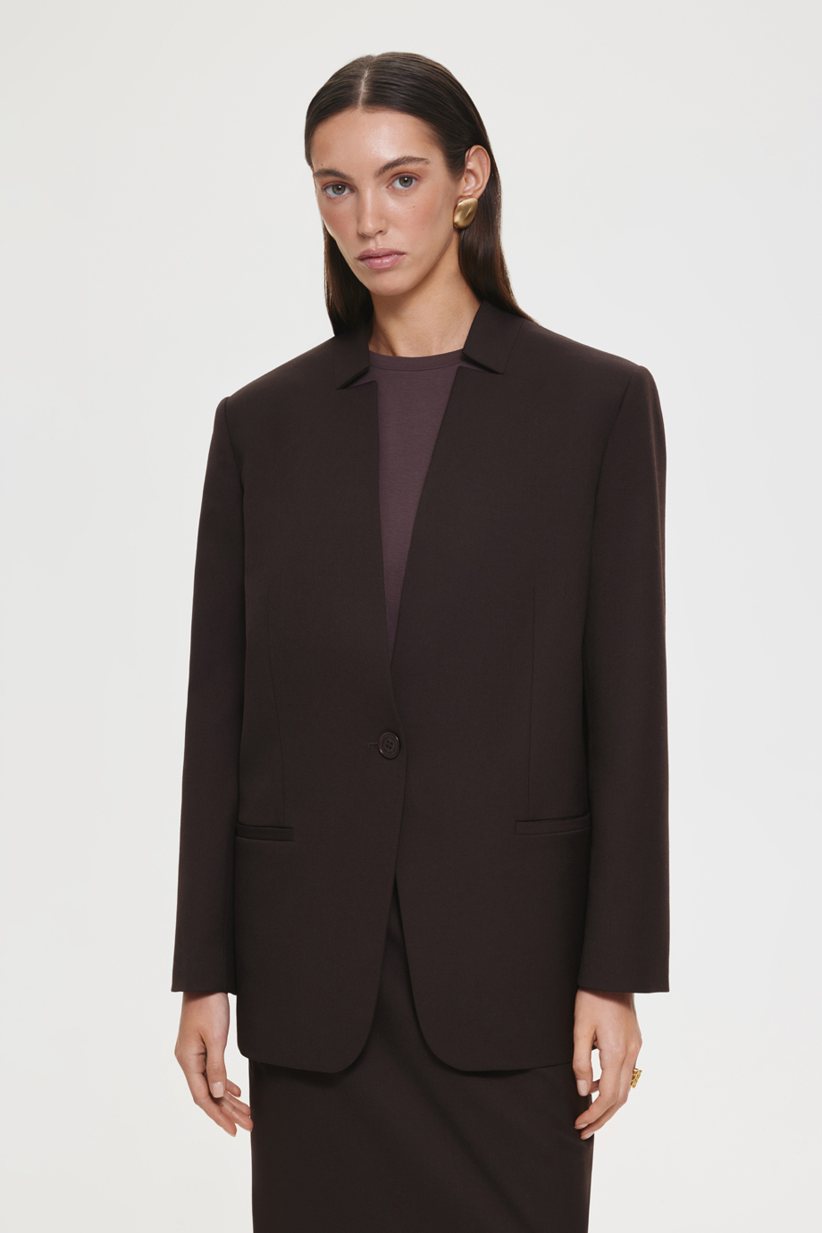 Однобортный жакет