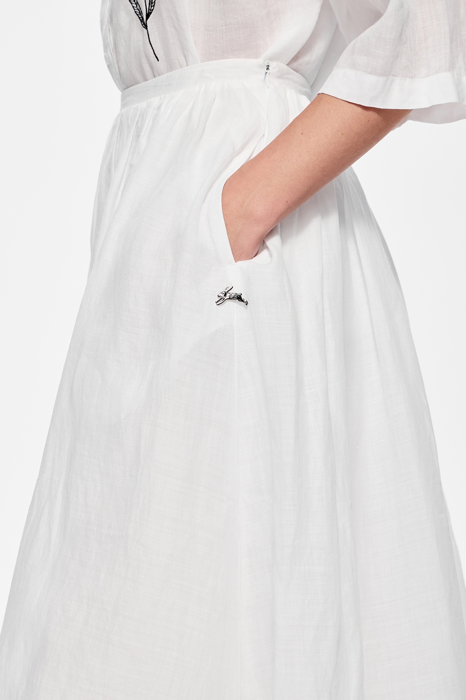 Юбка А-силуэта из крапивы