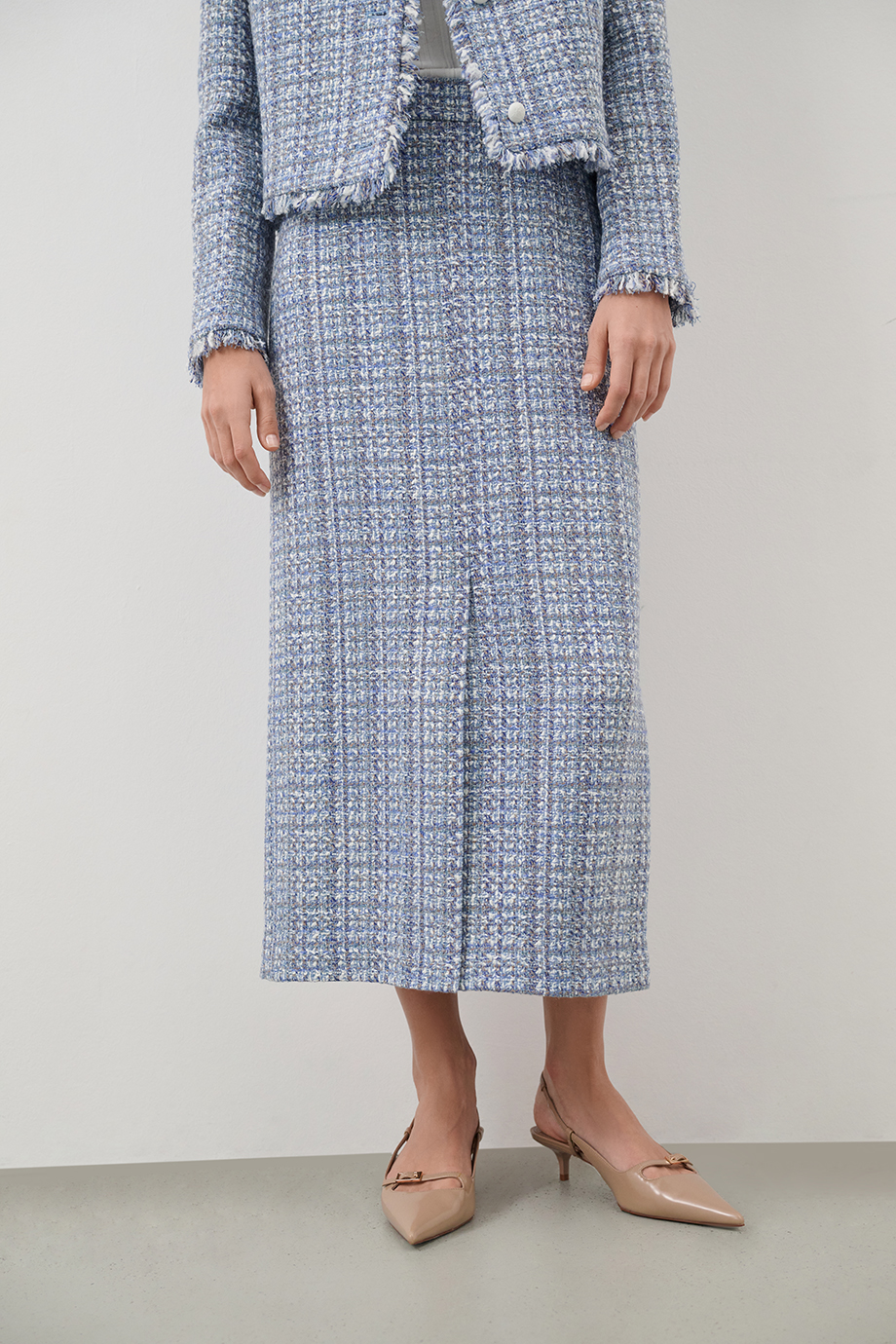 Юбка-карандаш из твида