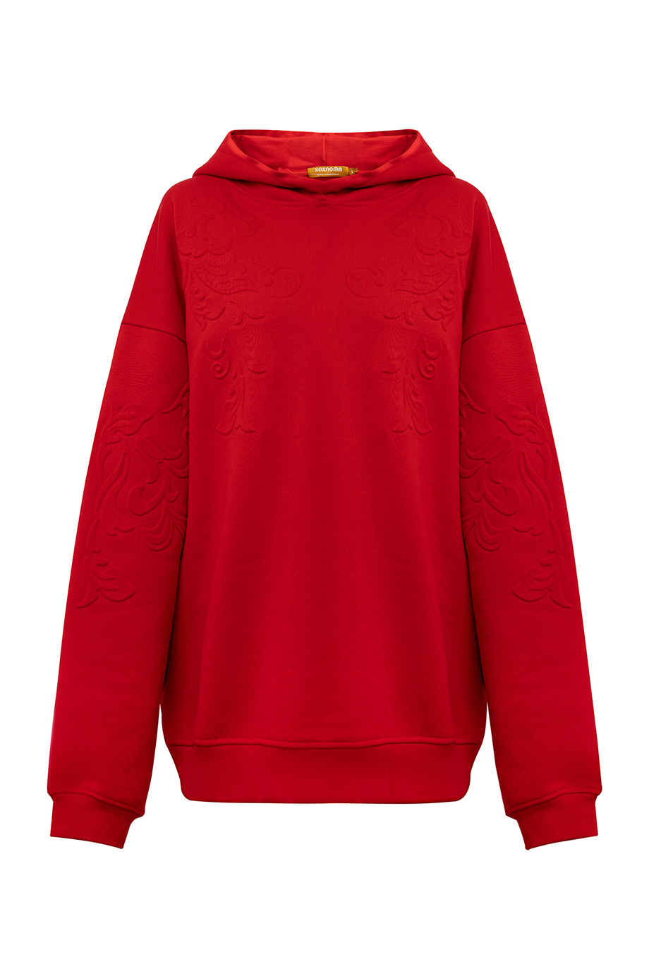 Хлопковое худи с тиснением Хлопковое худи с тиснением