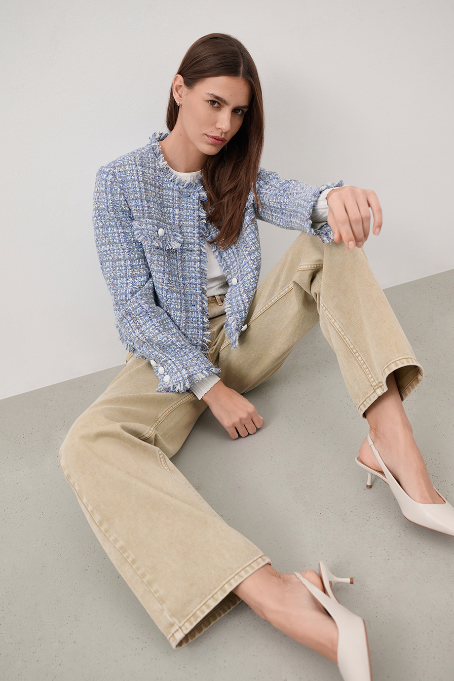 Джинсы Boyfriend с вышивкой