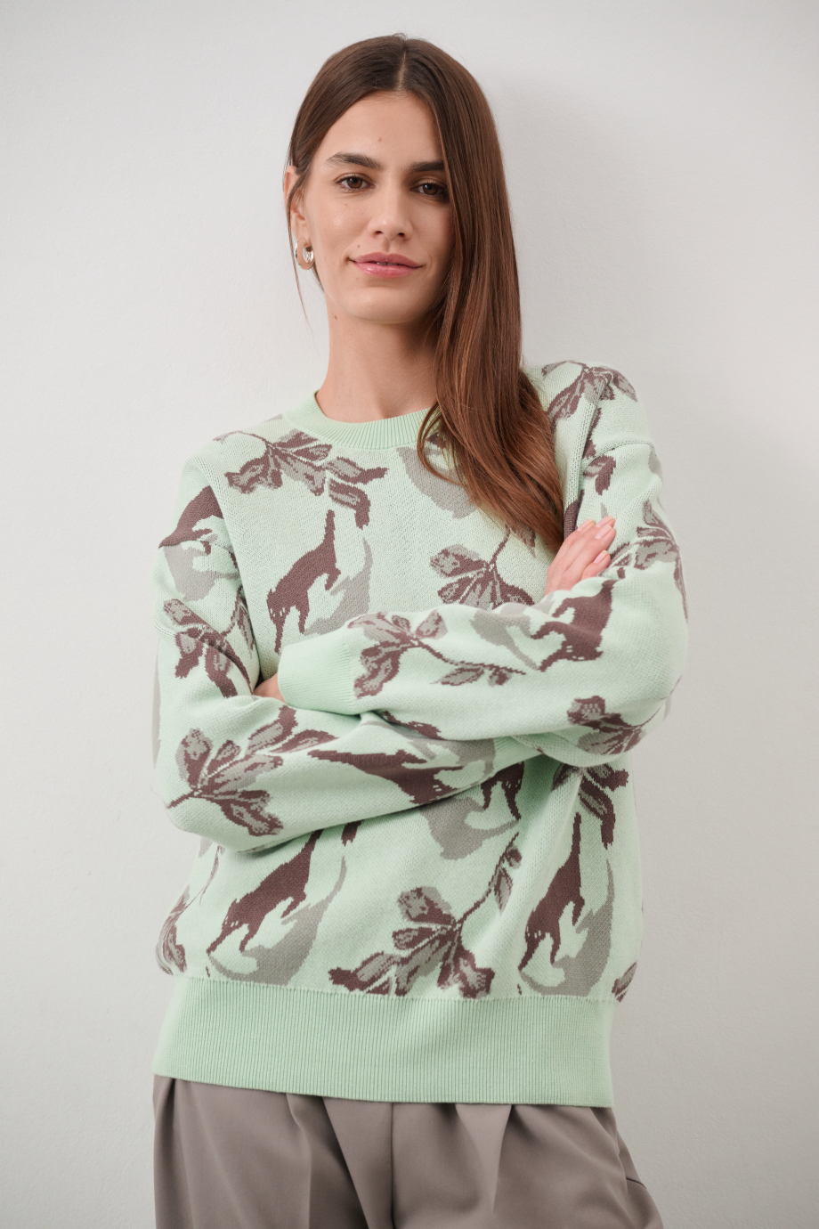 Джемпер с жаккардовым рисунком