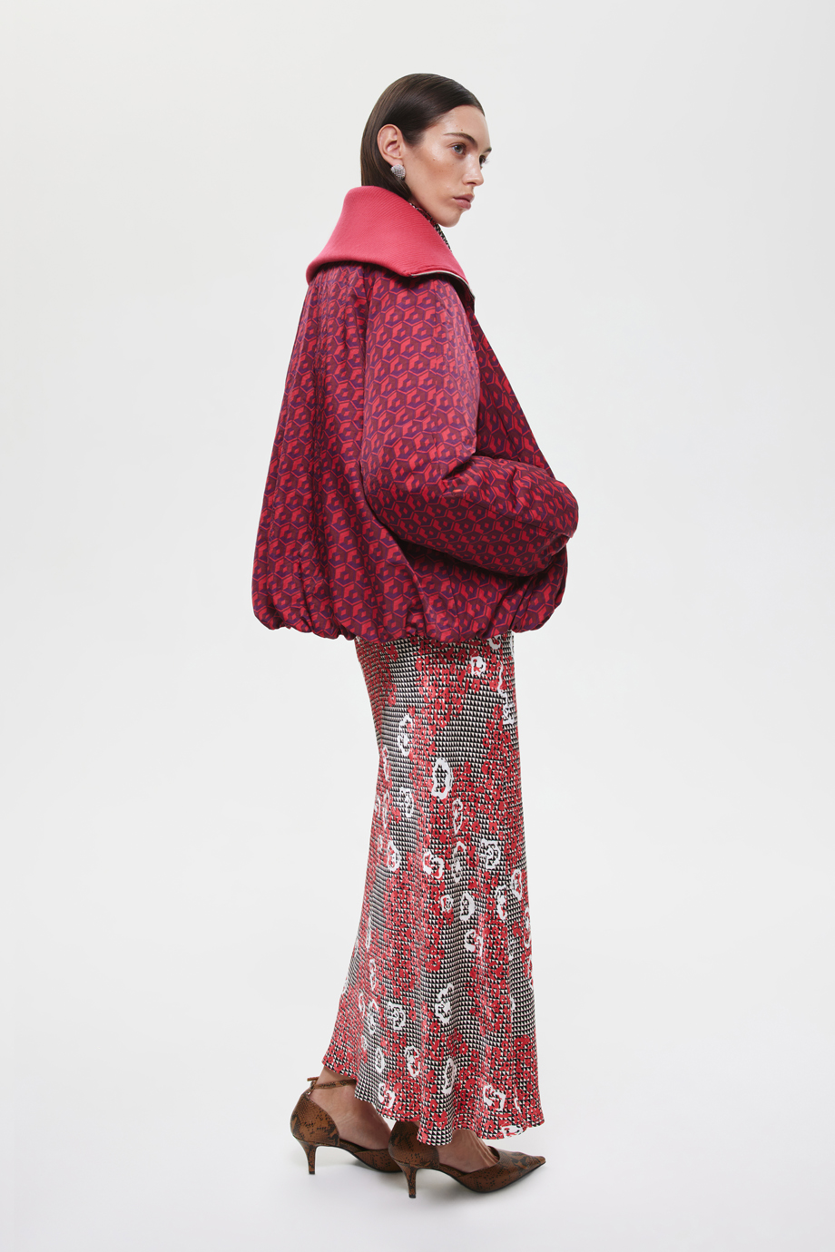 Куртка-баллон с принтом