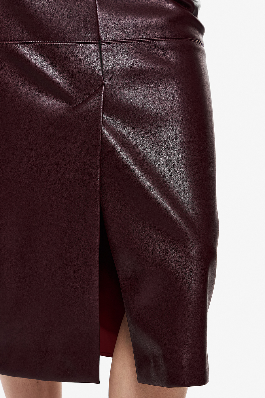 Юбка из экокожи