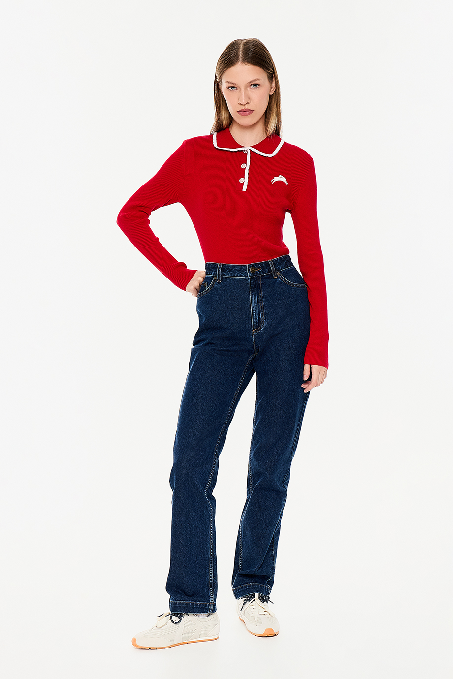 Джинсы прямого кроя