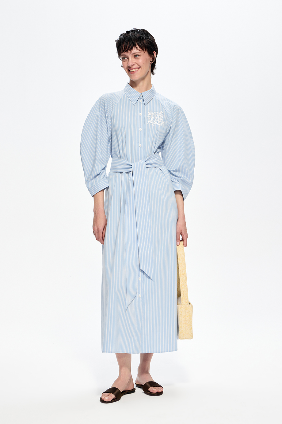 Платье-миди с поясом Платье-миди с поясом