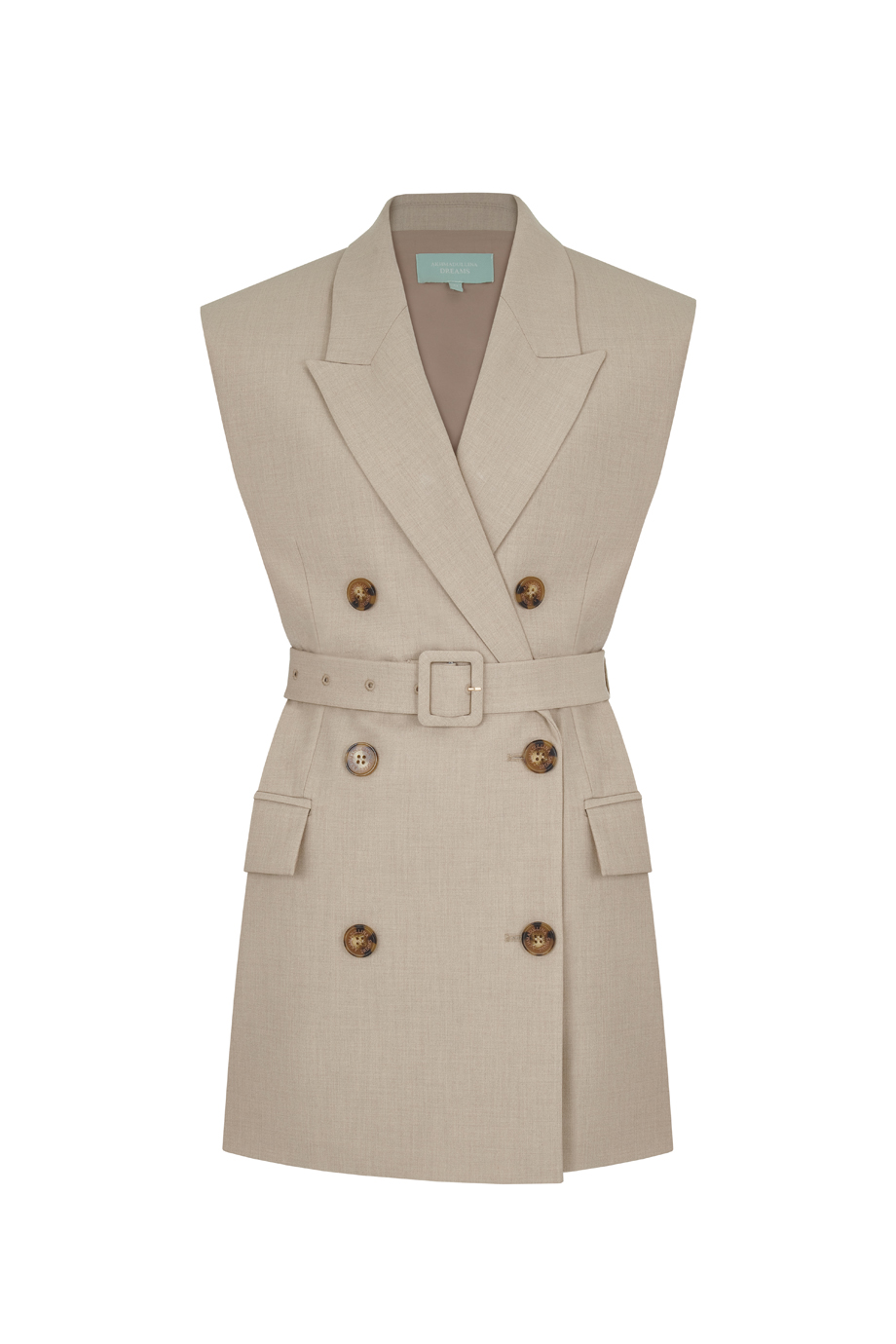 Жилет двубортный