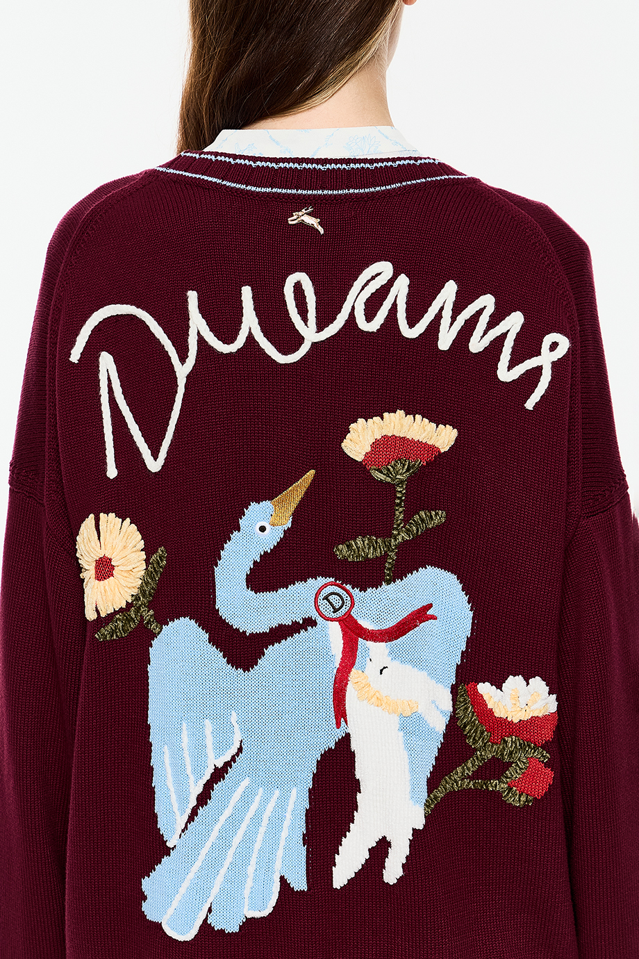 Кардиган с вышивкой