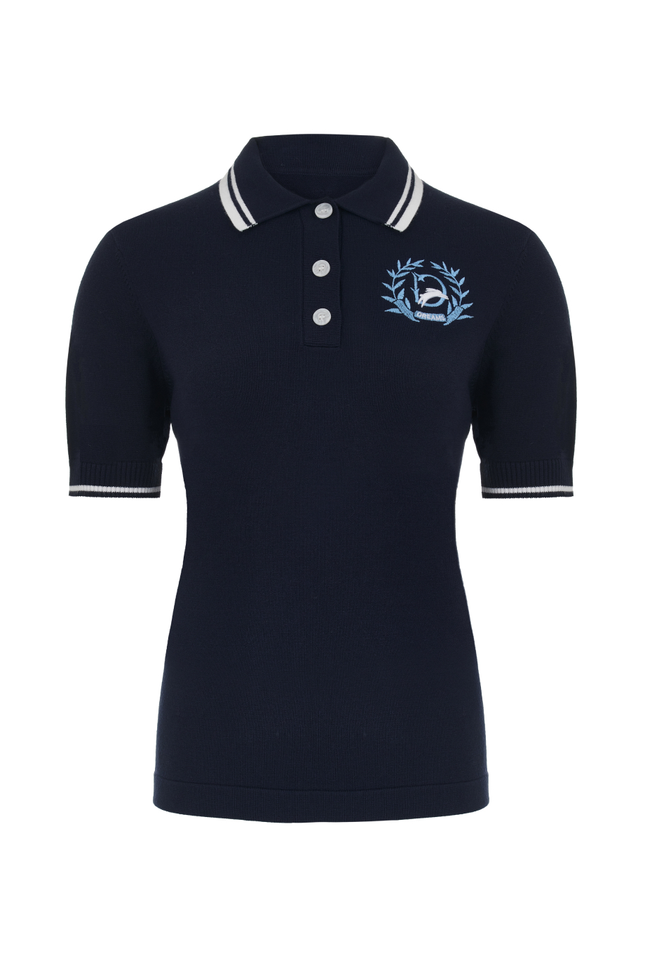 Футболка-поло с вышивкой