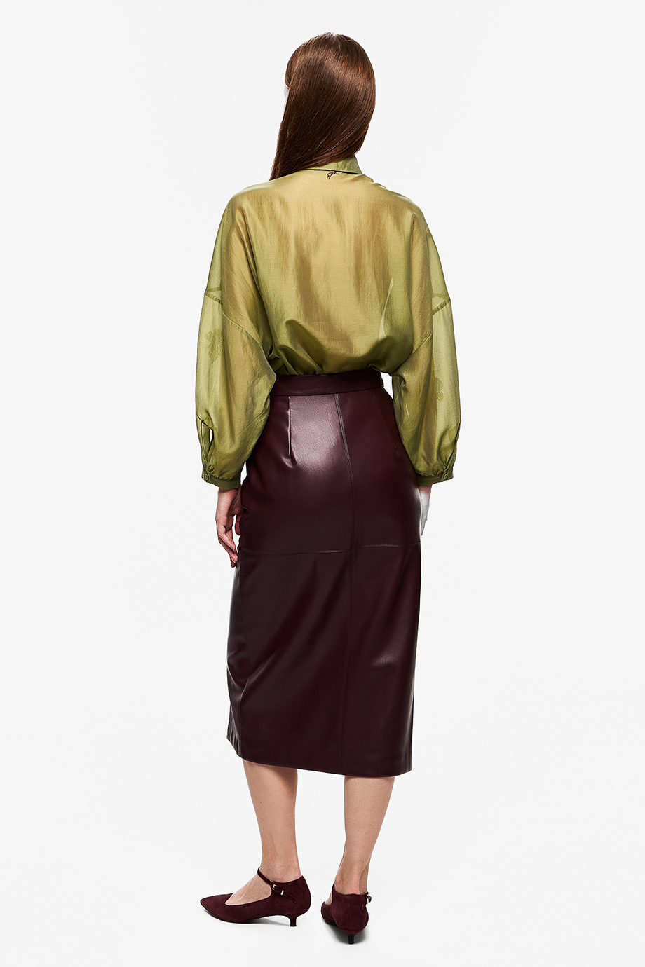 Юбка из экокожи