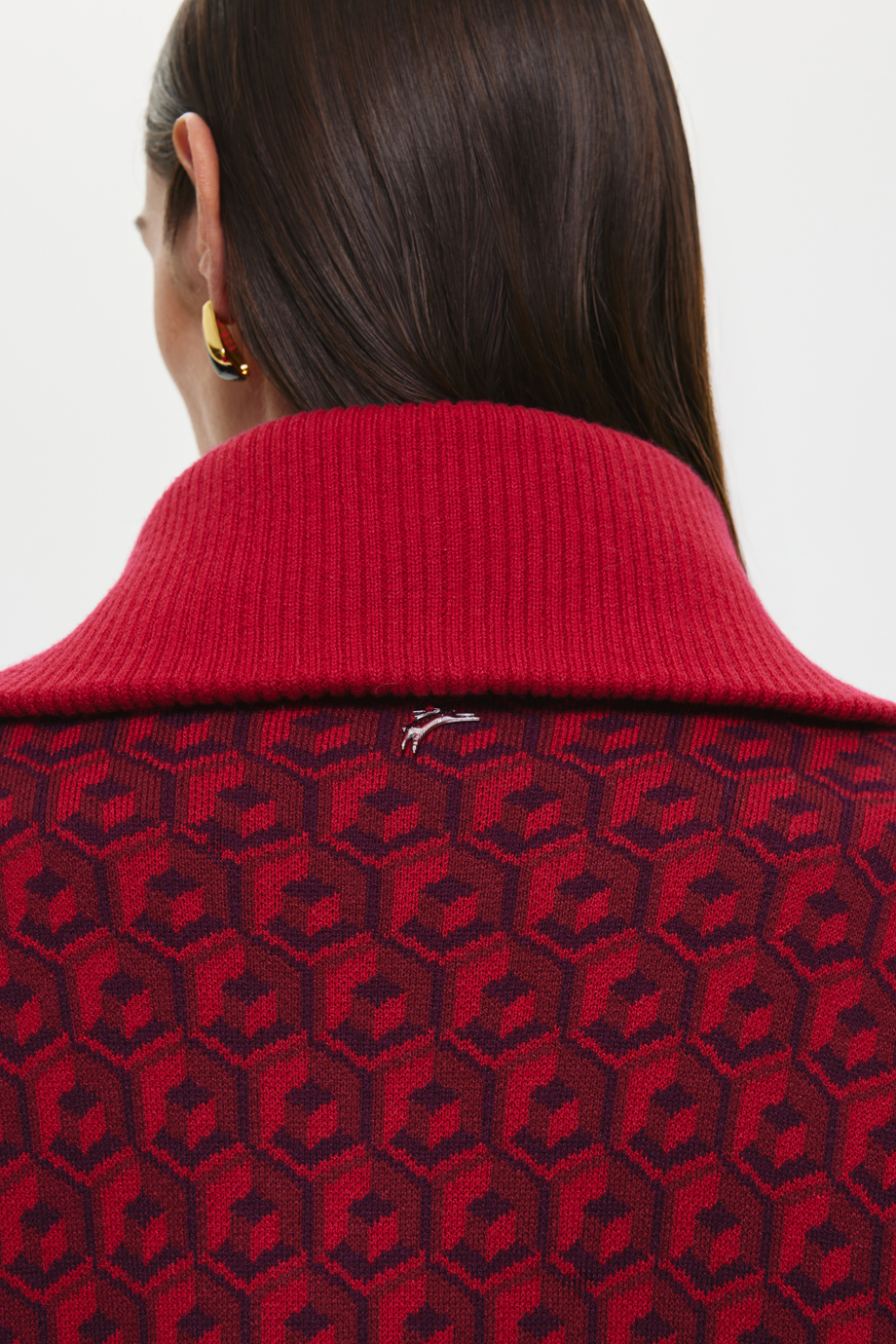 Джемпер с отложным воротником