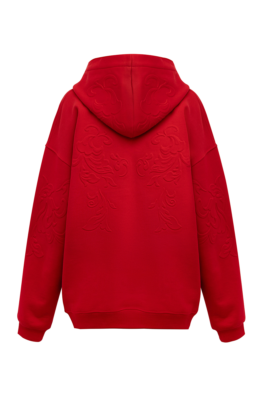 Хлопковое худи с тиснением