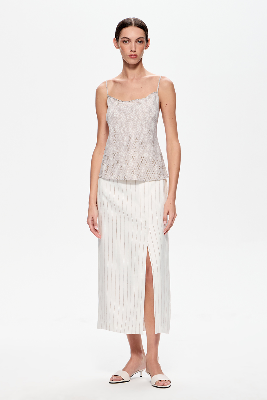 Юбка-миди из конопли