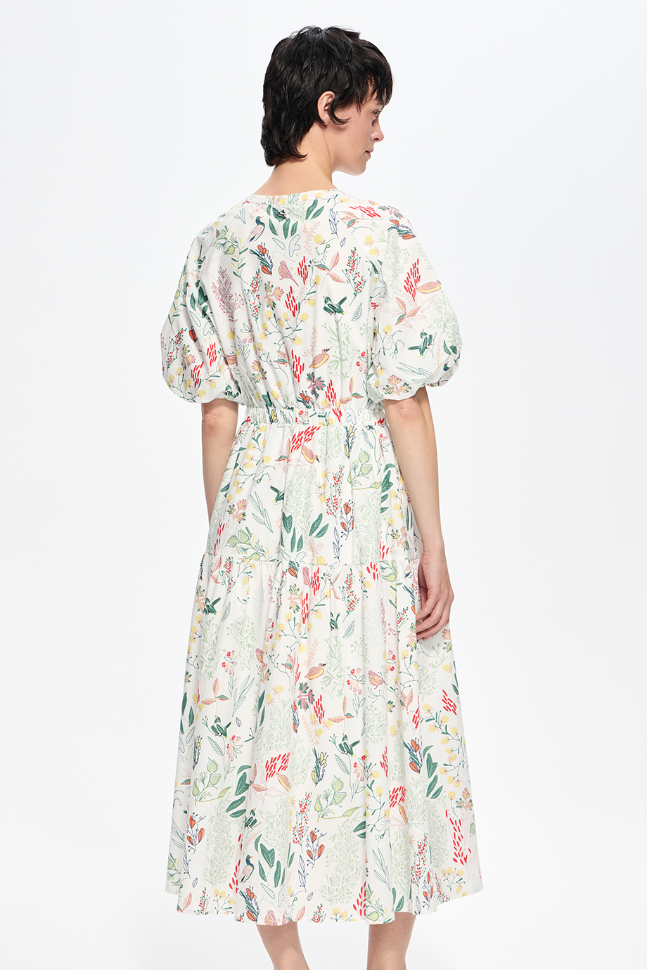 Платье хлопковое с принтом