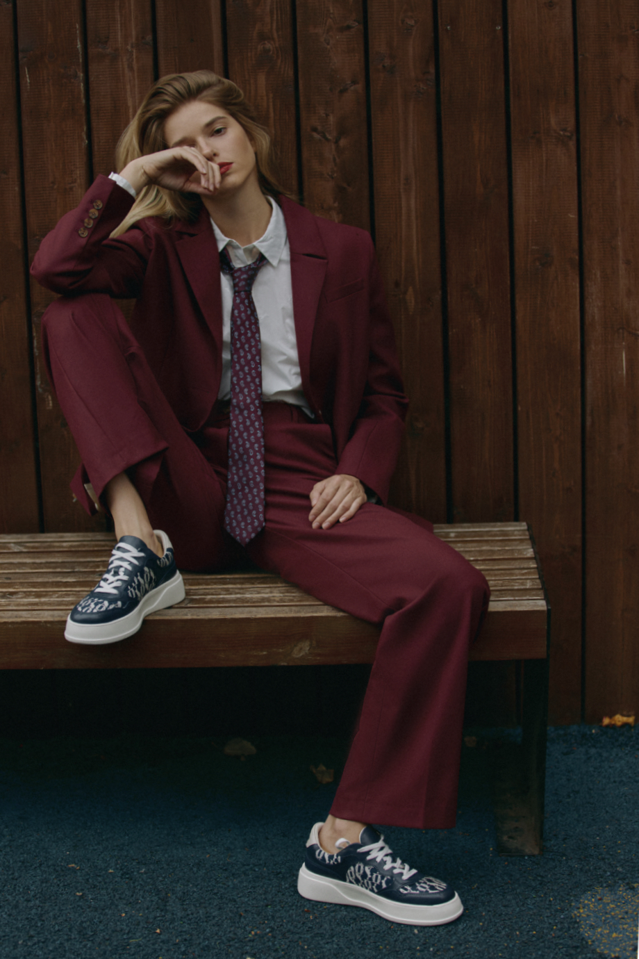 Кожаные кеды