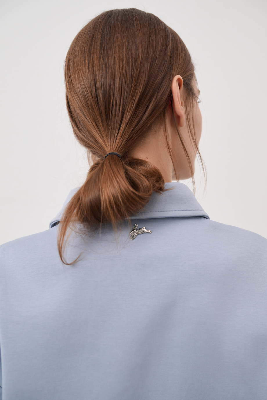 Свитшот-поло с вышивкой