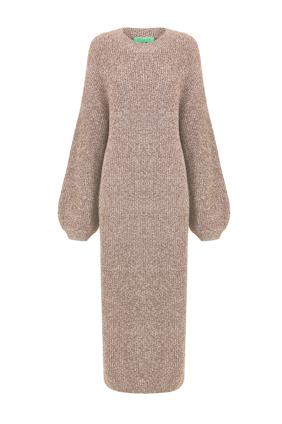 Платье-свитер из пряжи меланж