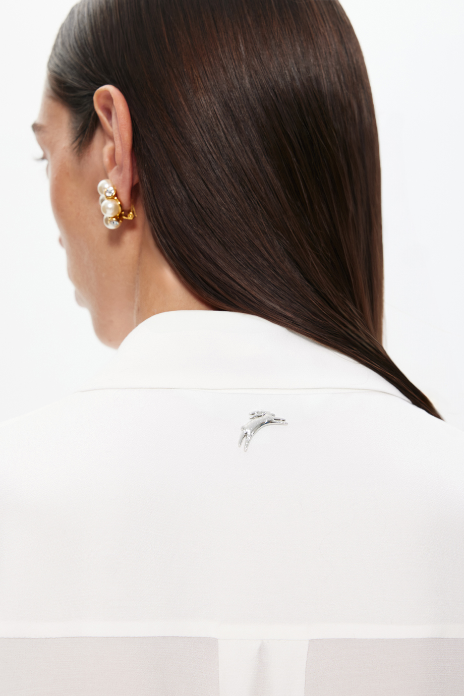 Блузка с защипами