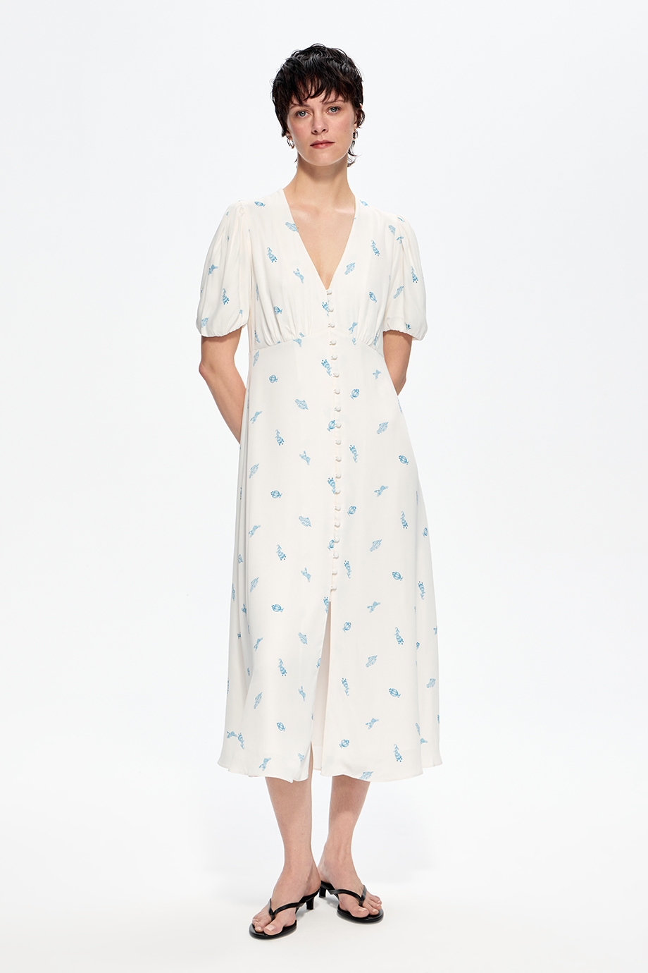 Платье с принтом