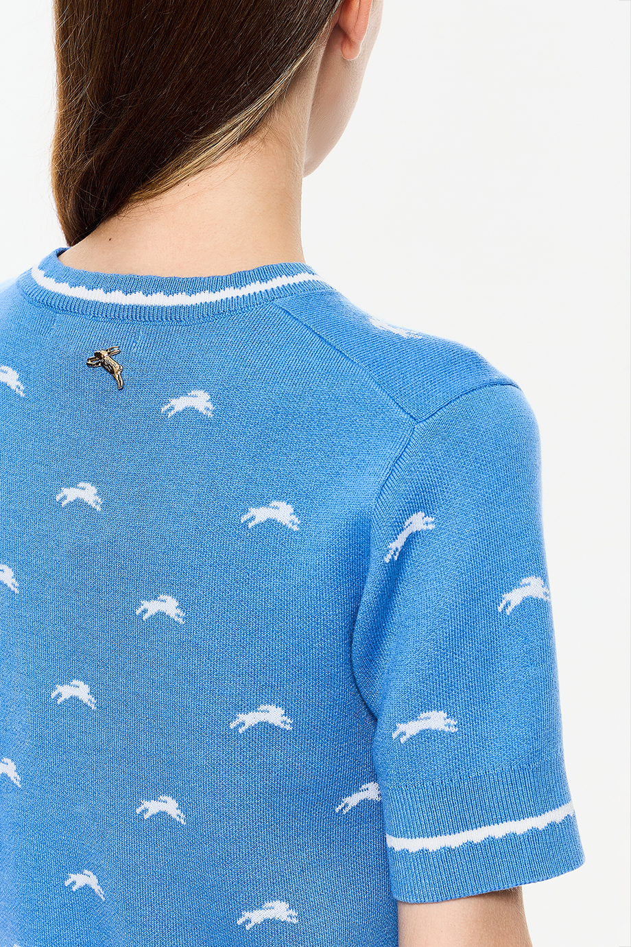 Джемпер с лого-паттерном