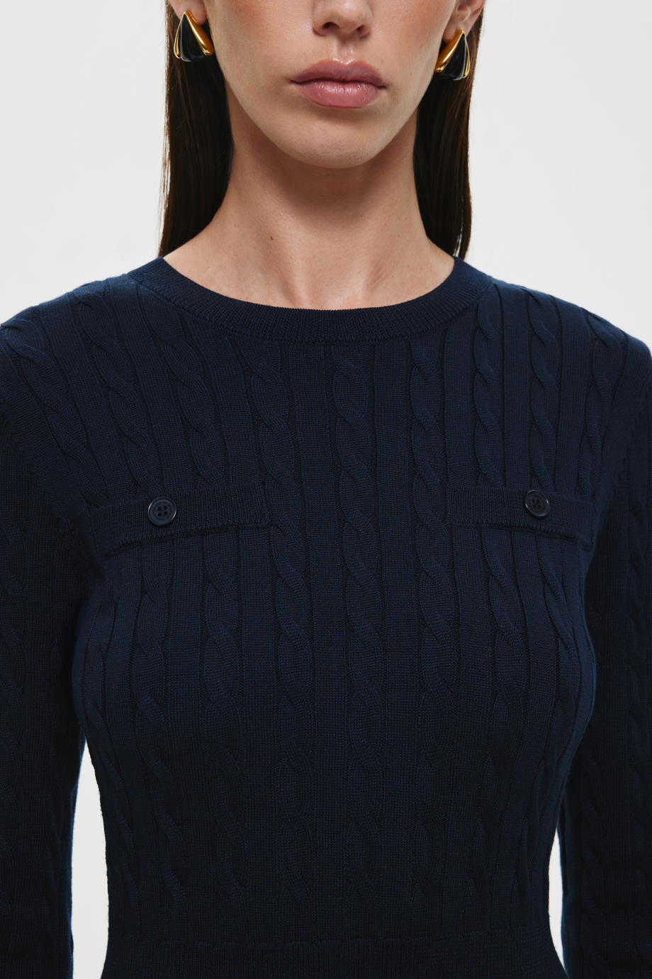 Вязаное платье