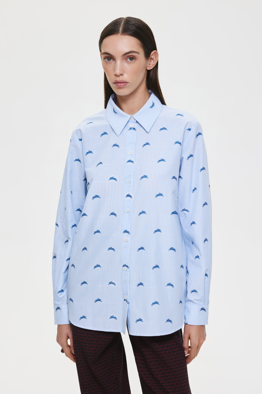 Рубашка с лого-паттерном
