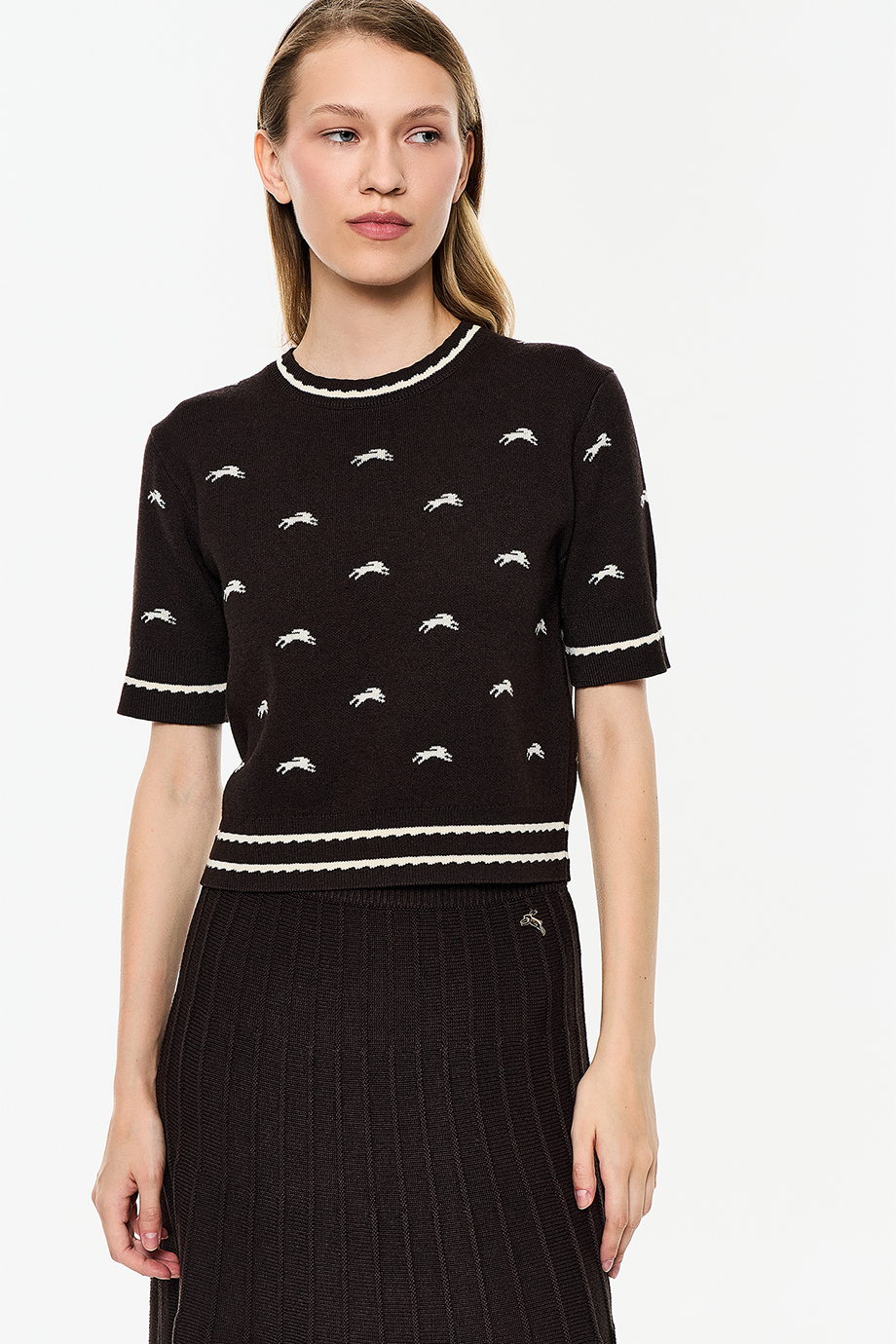 Джемпер с лого-паттерном