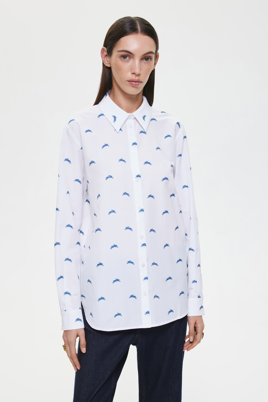 Рубашка с лого-паттерном