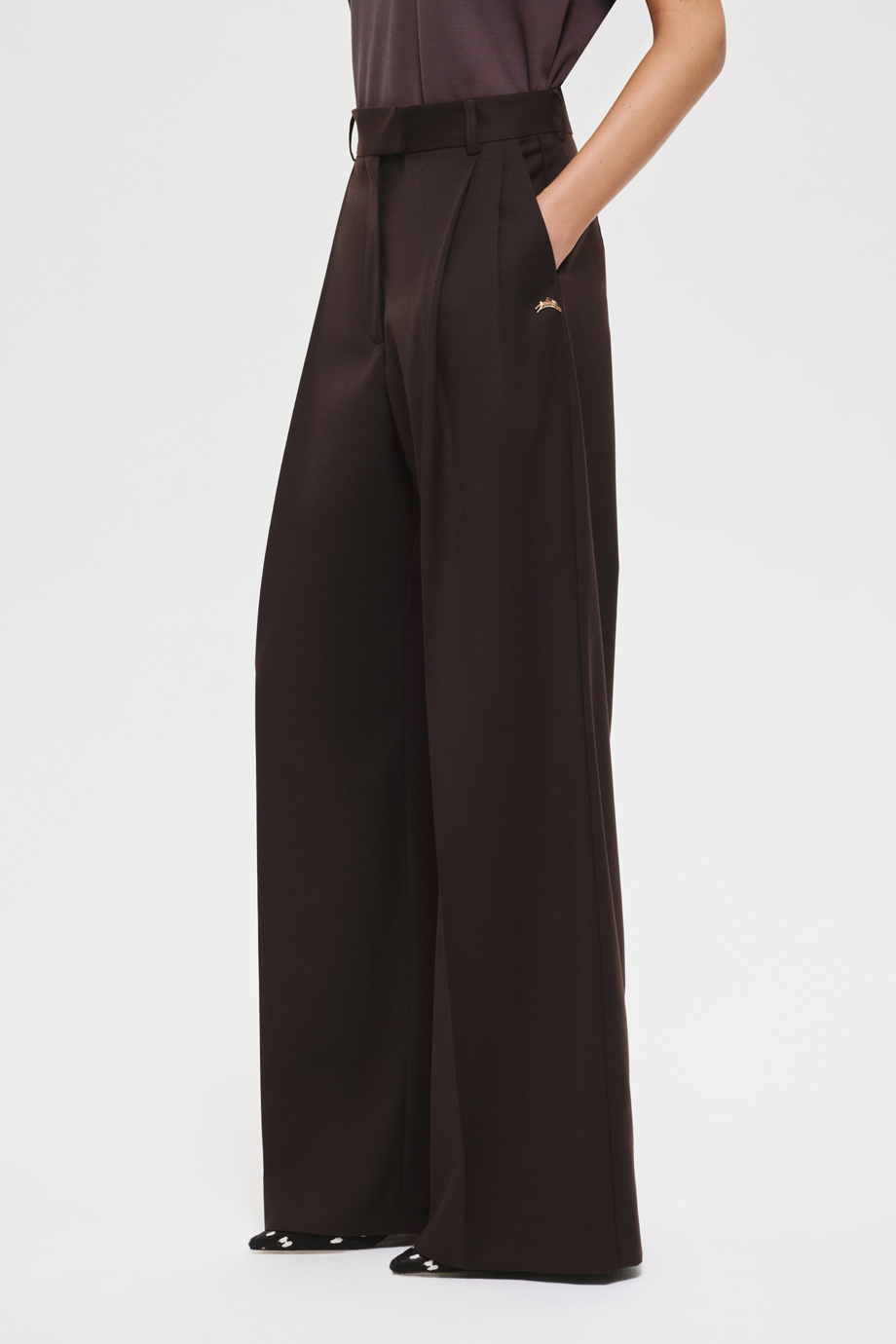 Брюки широкие