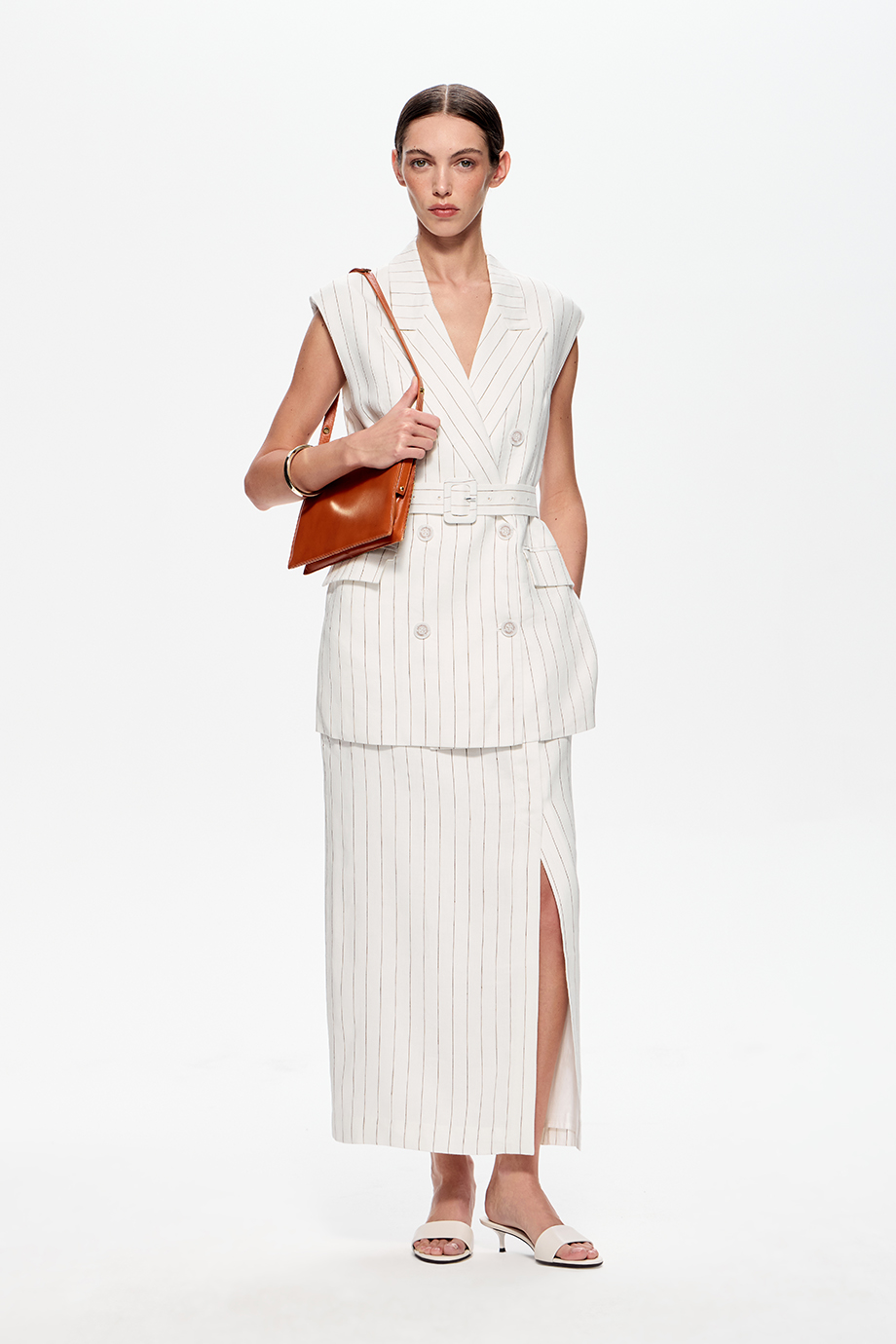 Юбка-миди из конопли