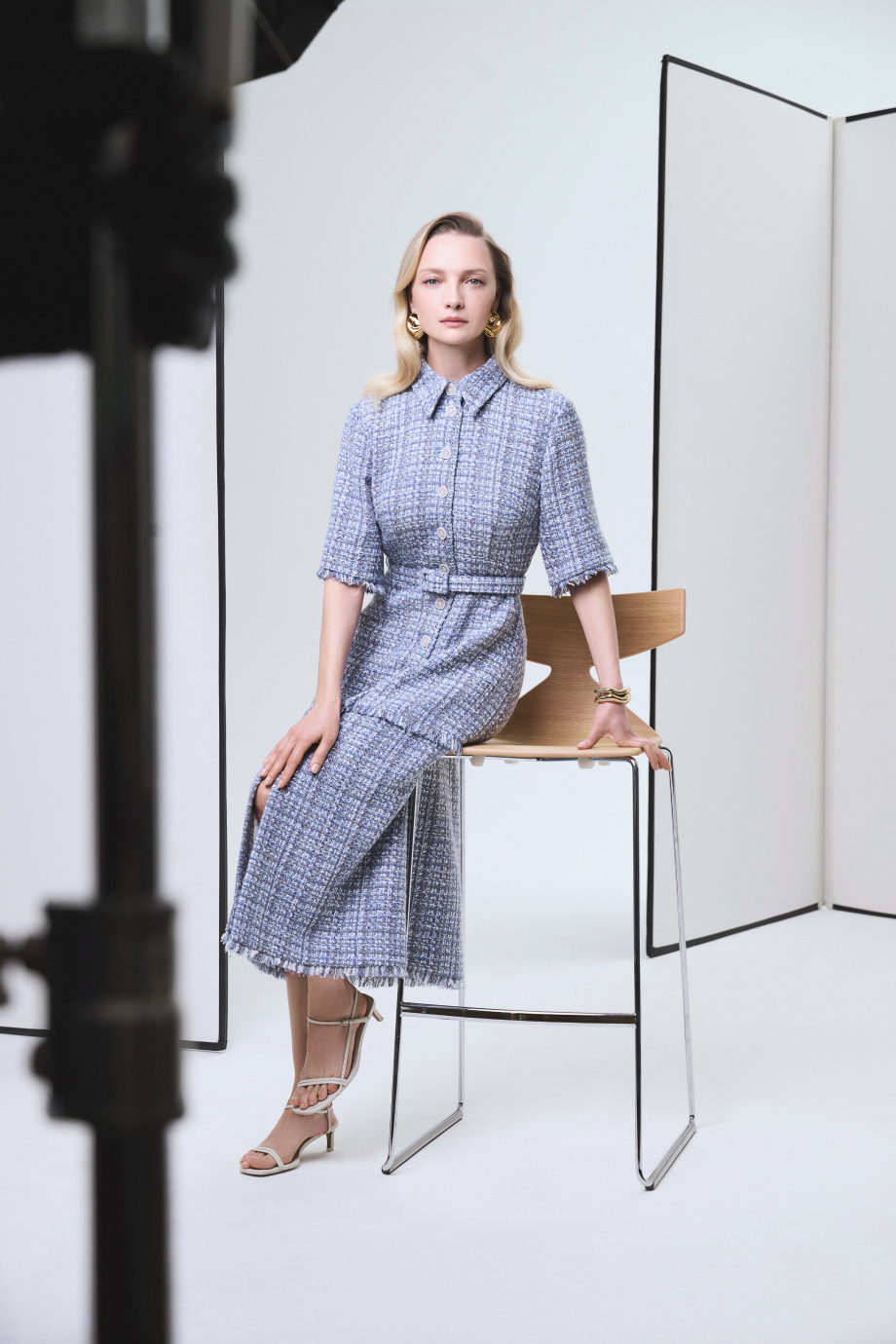 Твидовое платье