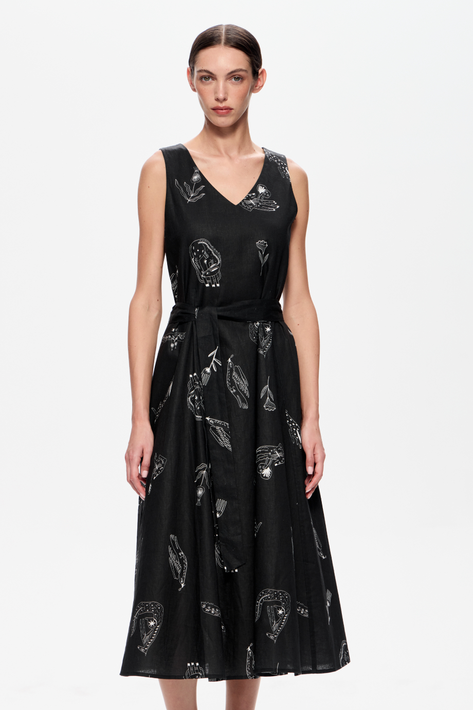 Льняной сарафан