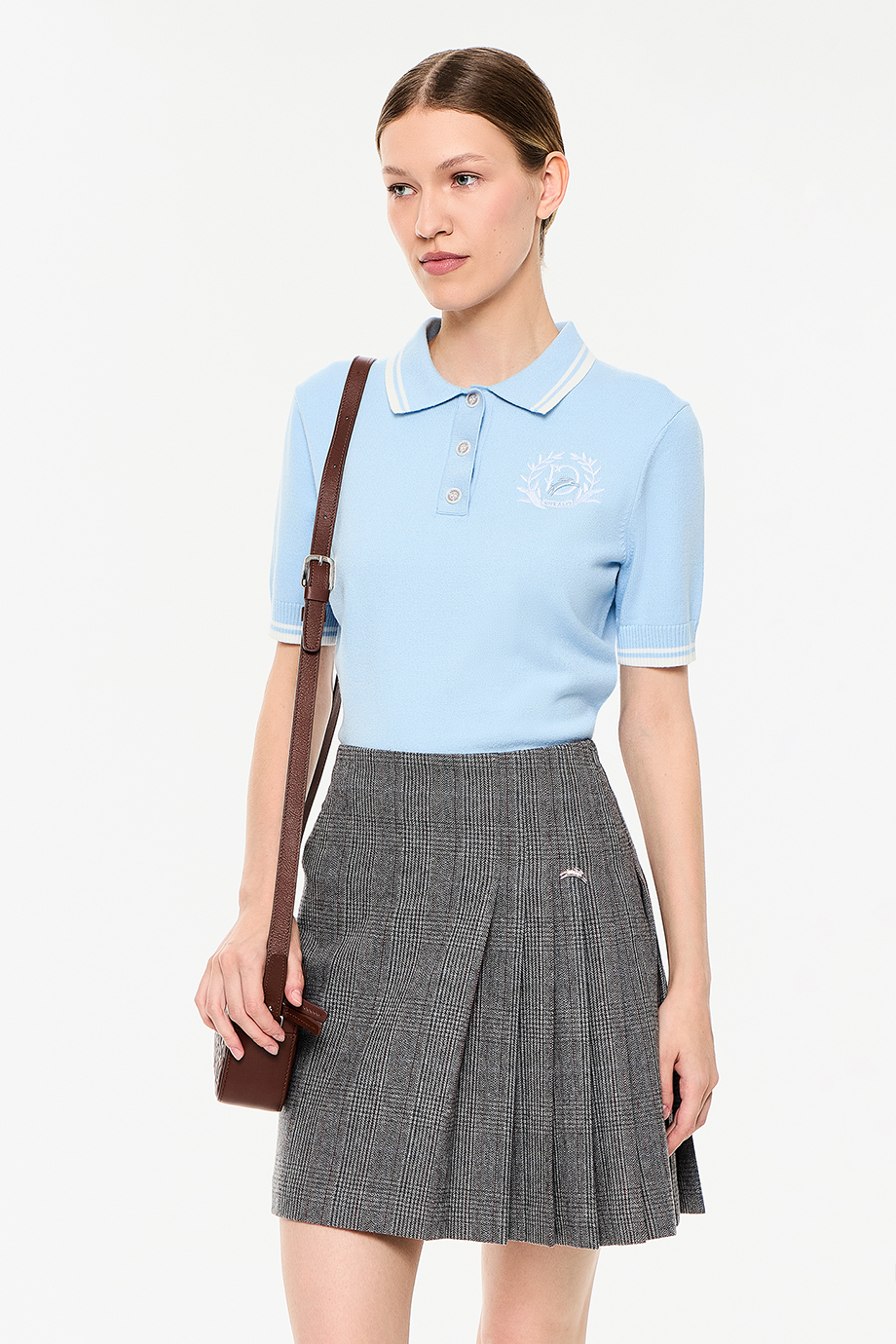 Джемпер-поло с вышивкой