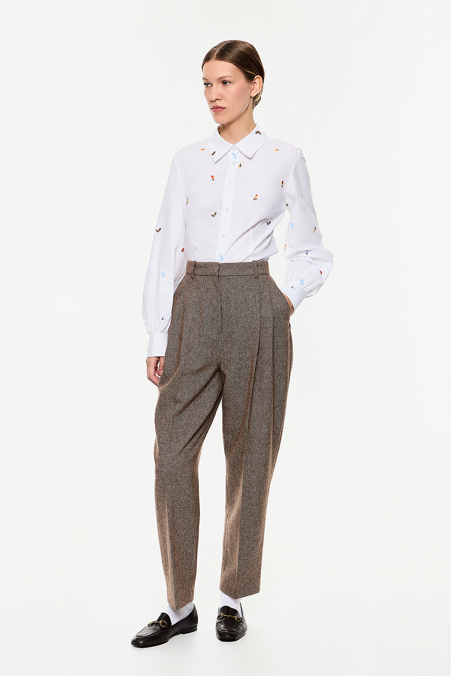 Шерстяные брюки