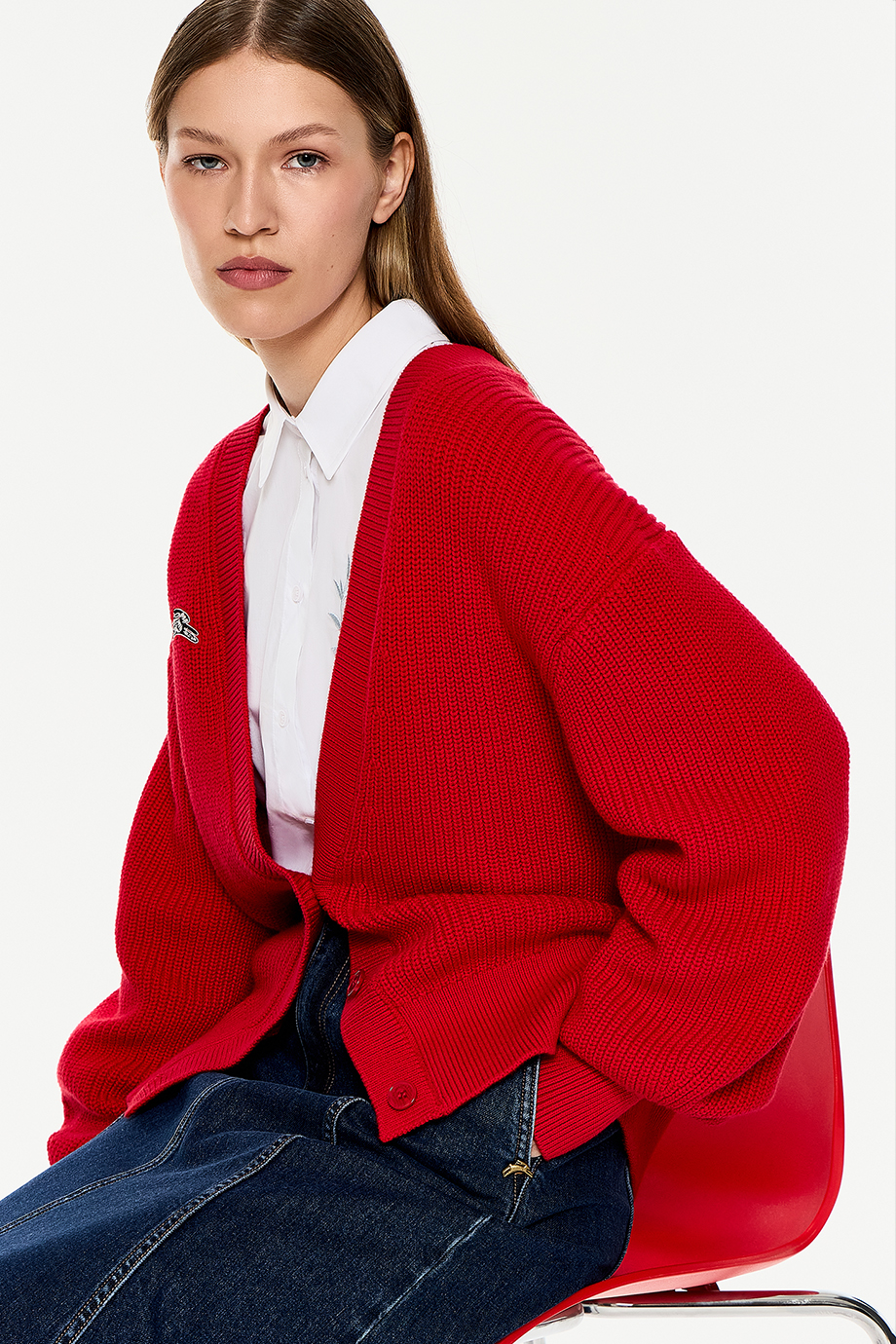 Кардиган из хлопка и кашемира с вышивкой