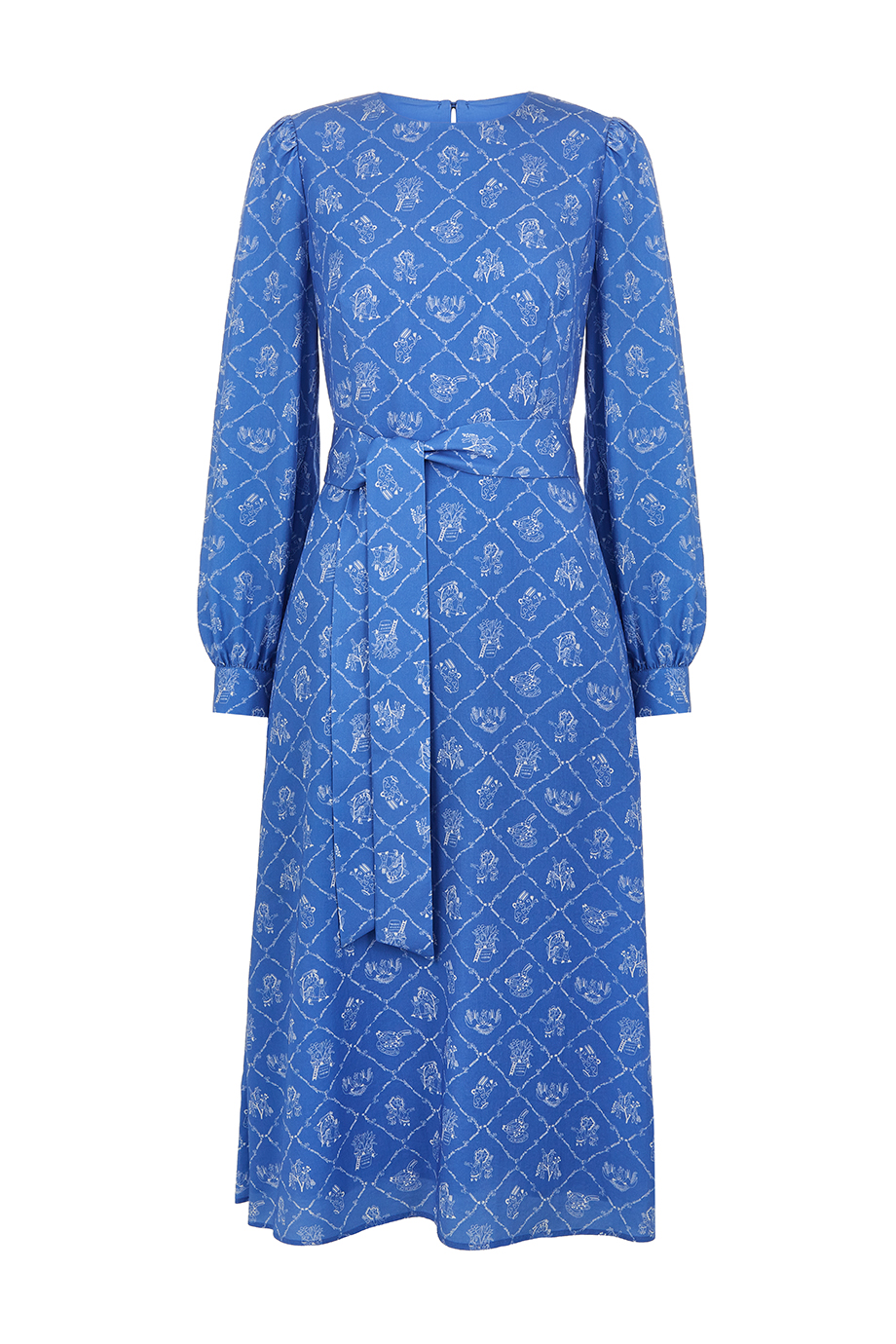 Платье-миди с поясом