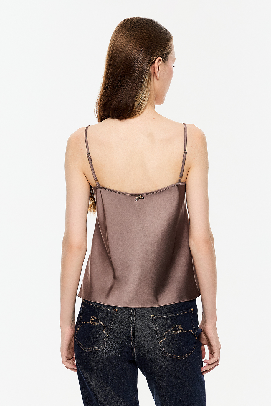 Атласный топ