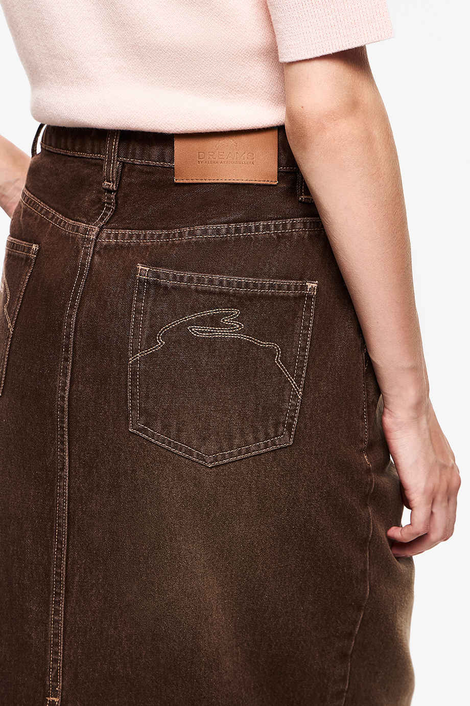 Юбка-карандаш джинсовая