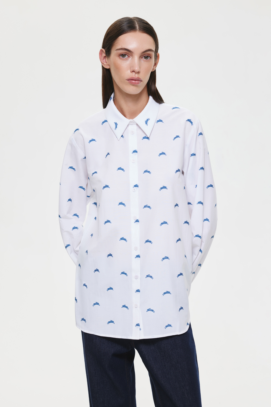 Рубашка с лого-паттерном